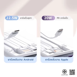 LiBRA Q53 PowerBank 30000mAh พาวเวอร์แบงค์ Fast Charge PD22.5W ชาร์จเร็ว มีสายชาร์จและสายหิ้วในตัว หน้าจอ LED