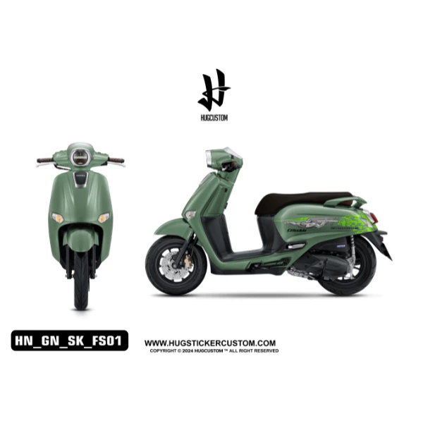 สติ๊กเกอร์แต่งรถ จีออโน่ Honda Giorno ลาย Fast01 thumbnail 9
