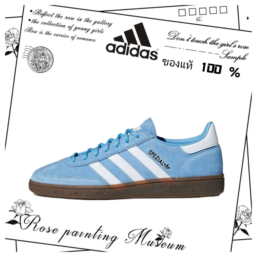 ✨(ของแท้ 100 % )adidas originals Samba OG spezial BD7632 น้ำเงิน/ขาว