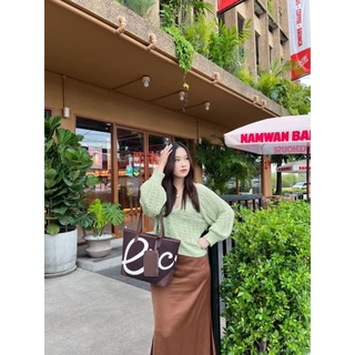 กระเป๋า Tote Bag ผ้าทอหนา แบรนด์ CICELLE (ซีเซล) 1678
