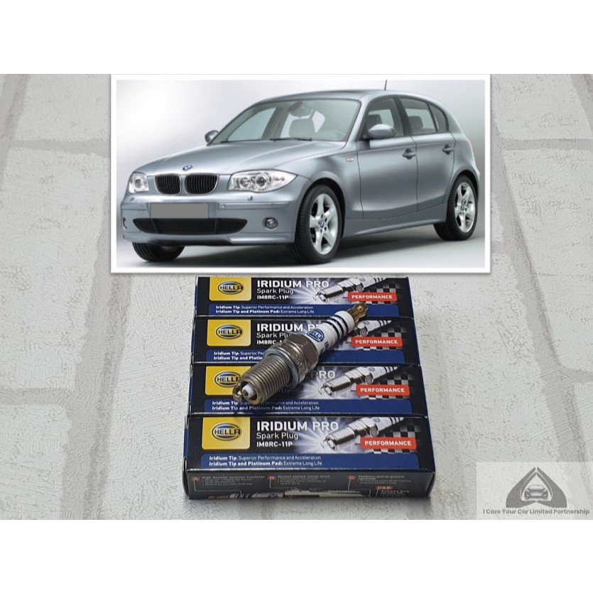 หัวเทียน อิริเดียม บี เอ็ม BMW E81 / E87 (2004 - 2011) ชุด 4 หัว ระยะการใช้งาน 100,000 กม : Hella IW