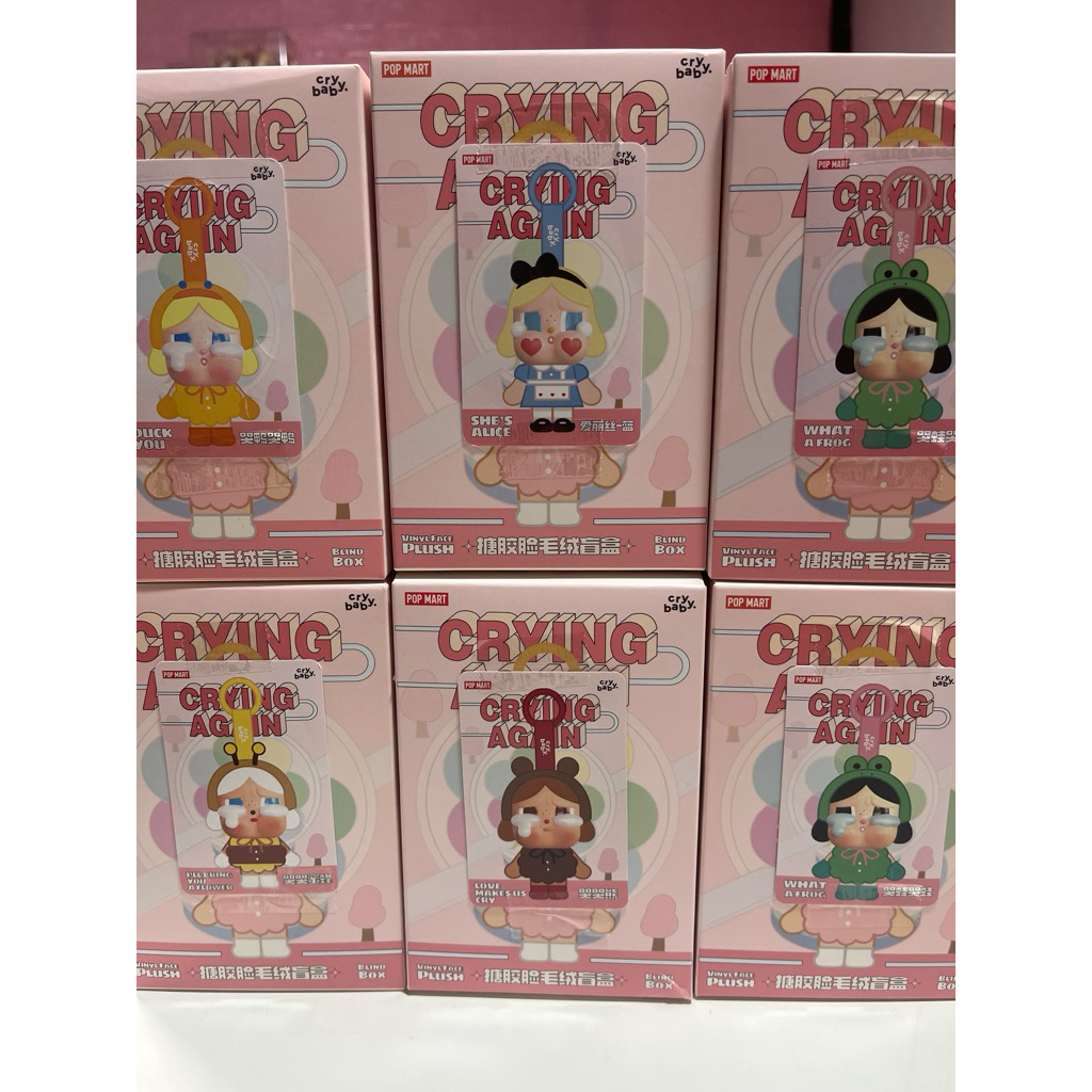 *พร้อมส่ง* เช็คการ์ด เช็คตัว CRYBABY Crying Again Series-Plush Badge Blind Box