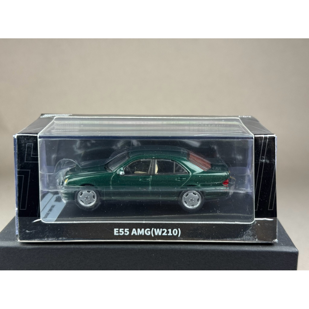 🔹Mercedes Benz E55 AMG W210 Green Scale 1:64 ยี่ห้อ Shadow