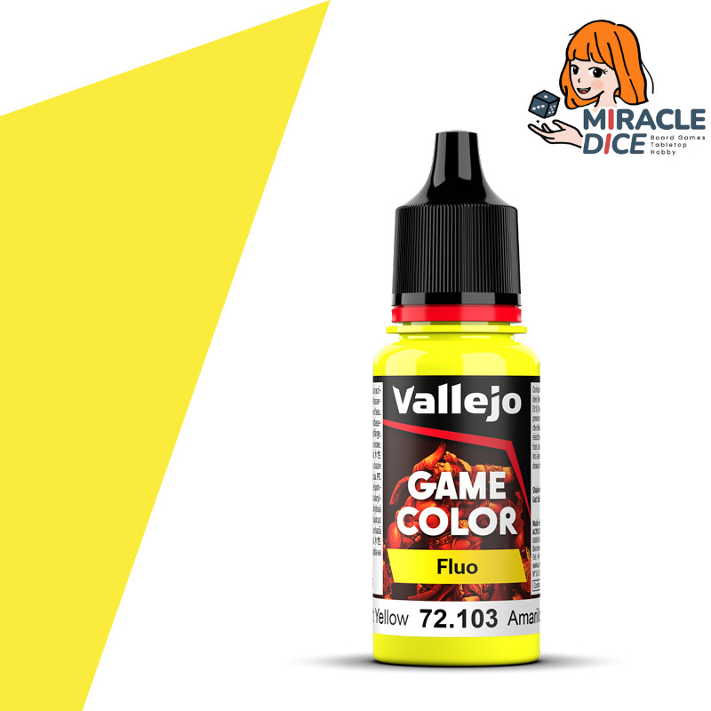[พร้อมส่ง] Vallejo : Game Color : Fluorescent : Yellow