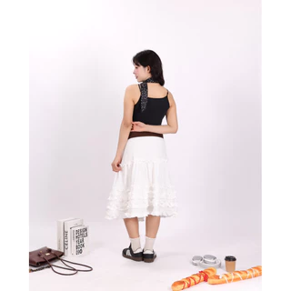 Marchroom.bkk - Cloudy skirt (white) สินค้าพรีออเดอร์