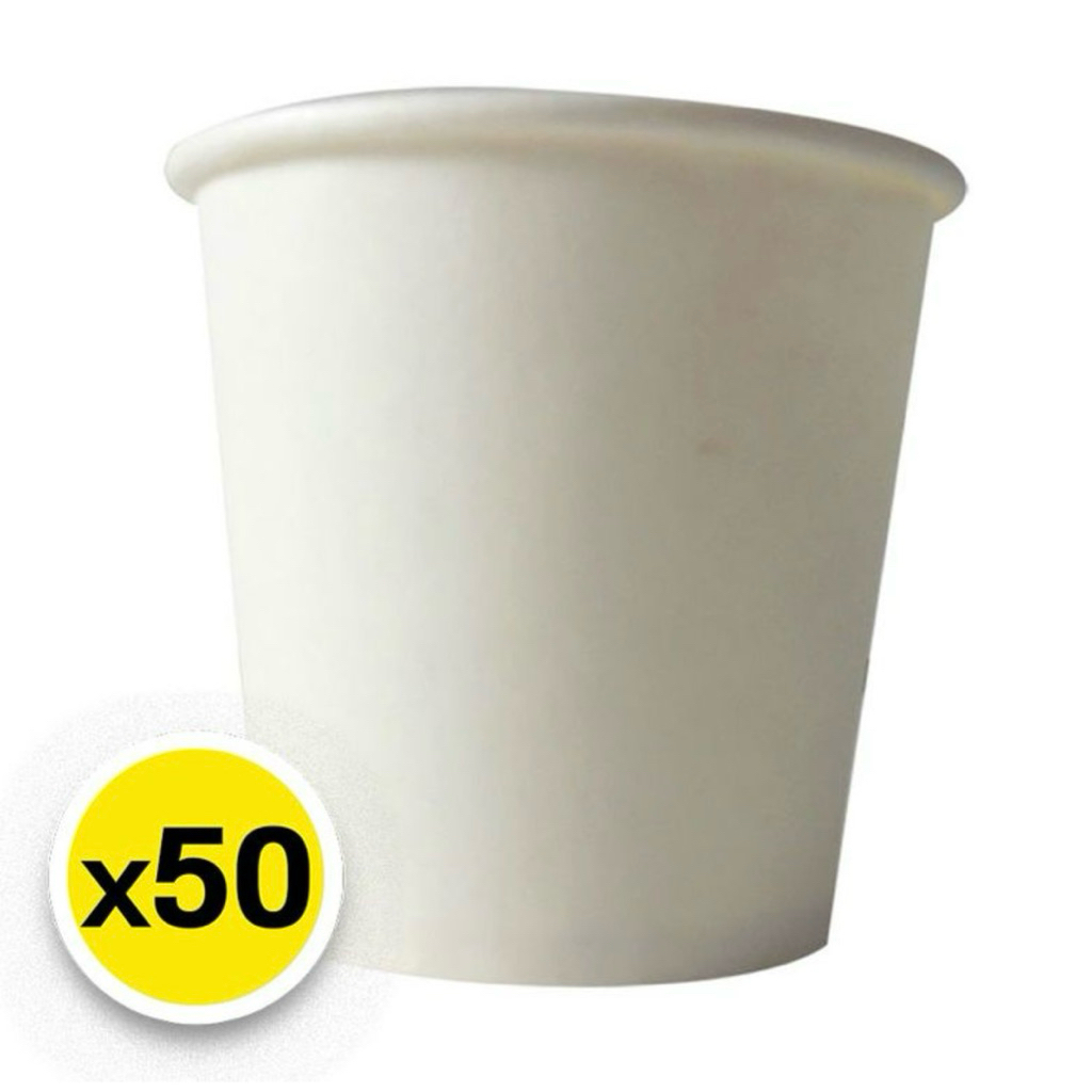 Aro เอโร่ ถ้วยกระดาษ 390มล. (50ใบ) ชามกระดาษ ถ้วยกระดาษขาว