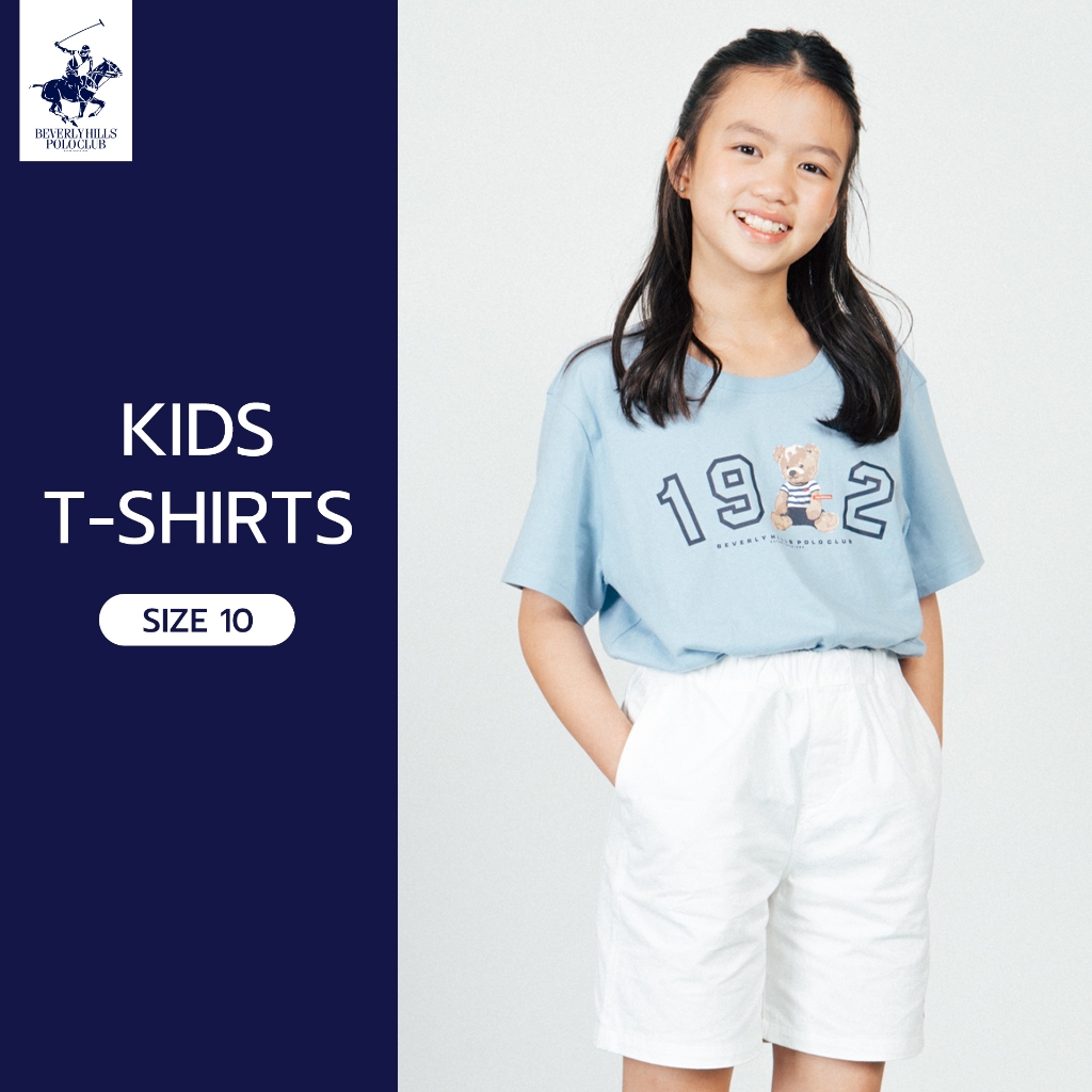 Beverly Hills Polo Club เสื้อยืดเด็ก Size 10 (รอบอก 33 นิ้ว)