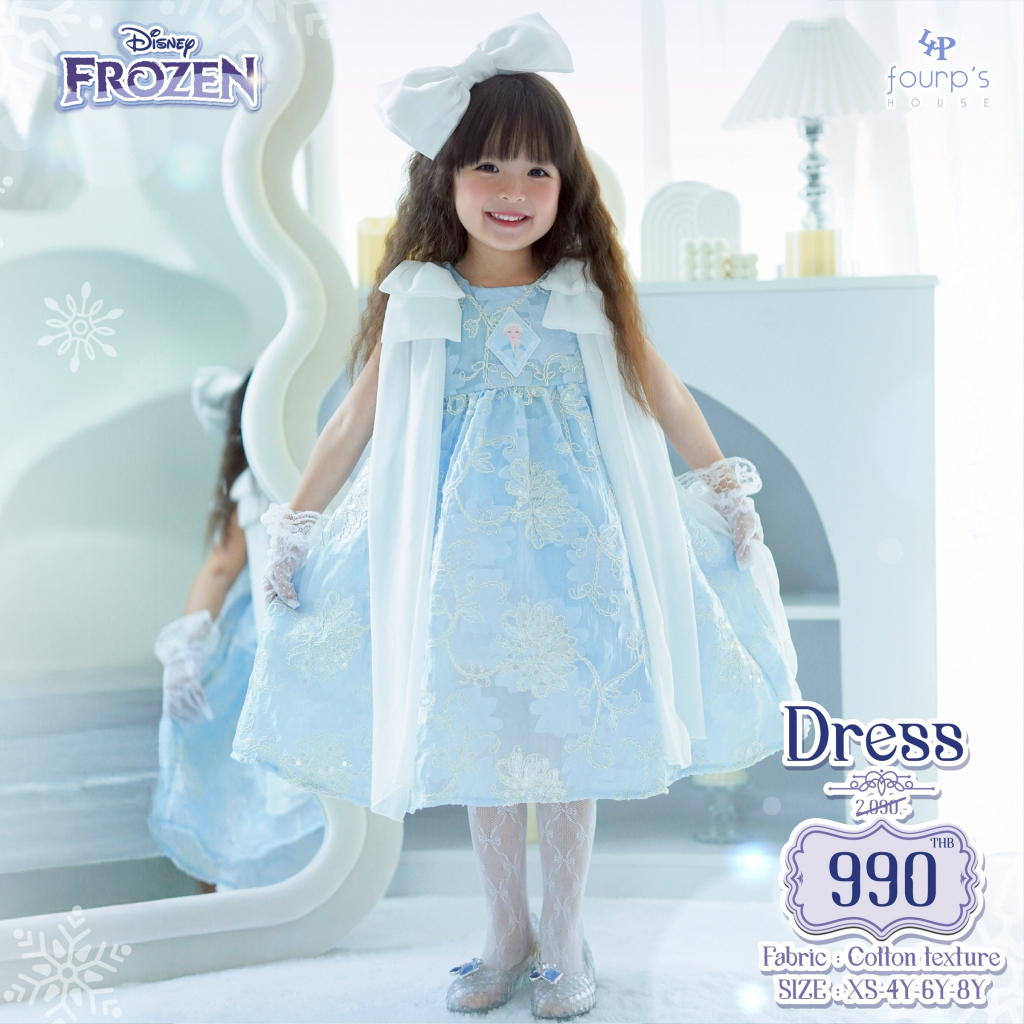 DISNEY PRINCESS : 070072 เดรสเด็กลิขสิทธิ์แท้