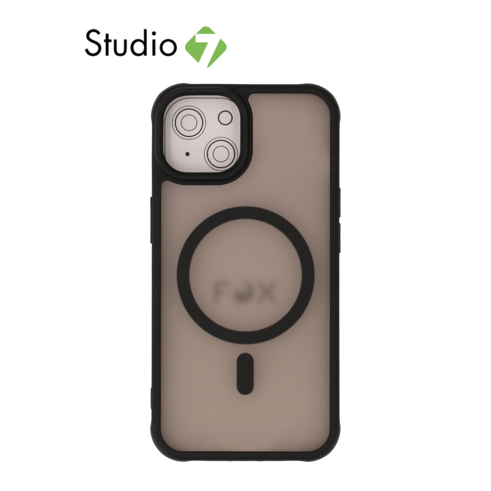 เคส FOX iPhone 13 Clear Matt Black with Magsafe by Studio7