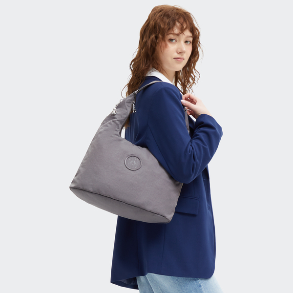 Kipling حقيبة EANNA ZIP — رمادي — صورة 4