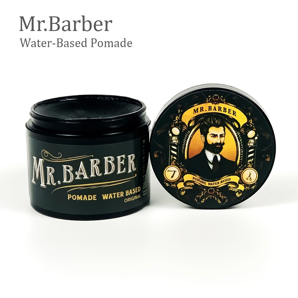 mr barber pomade men  รุ่นGreen เซ็ตผมผู้ชาย ปอมเมด โพเมด แว๊กซ์จัดทรงผม