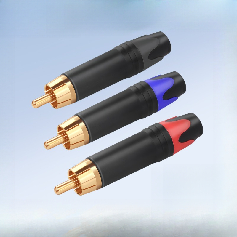 1คู่ MITSUMI 911R43EX RCA สีดำ + สีแดง ขั้วทอง ปลั๊ก RCA ตัวผู้ แจ็คอาร์ซีเอตัวผู้ ปลั๊ก RCA สำหรับเข้าสาย ต่อ สายสัญ...