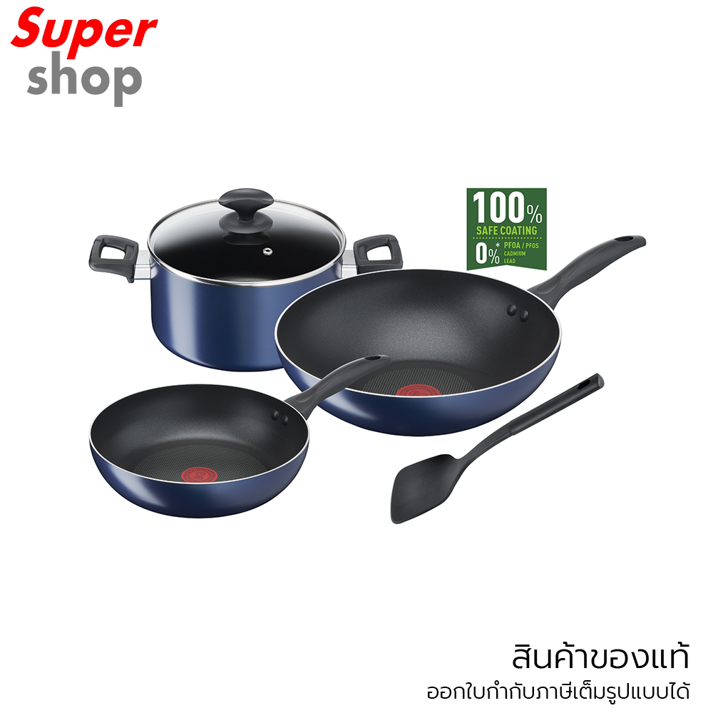 Tefal ชุดเครื่องครัว 5 ชิ้น Clear Cook รุ่น B266S595