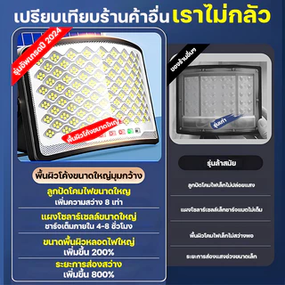 ไฟถนนโซล่าเซลล์ ไฟโซล่าเซลล์ solar cell 20000w solar light ไฟโซล่าเซล1แถม1 โซล่าเซลล์ หน้าจอ 4 มุมกว้างพิเศษ