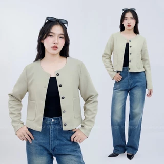 (พร้อมส่ง) VILA | Grace Blazer VL110 เสื้อเบลเซอร์ กระเป๋าหน้ามีซับทั้งตัว