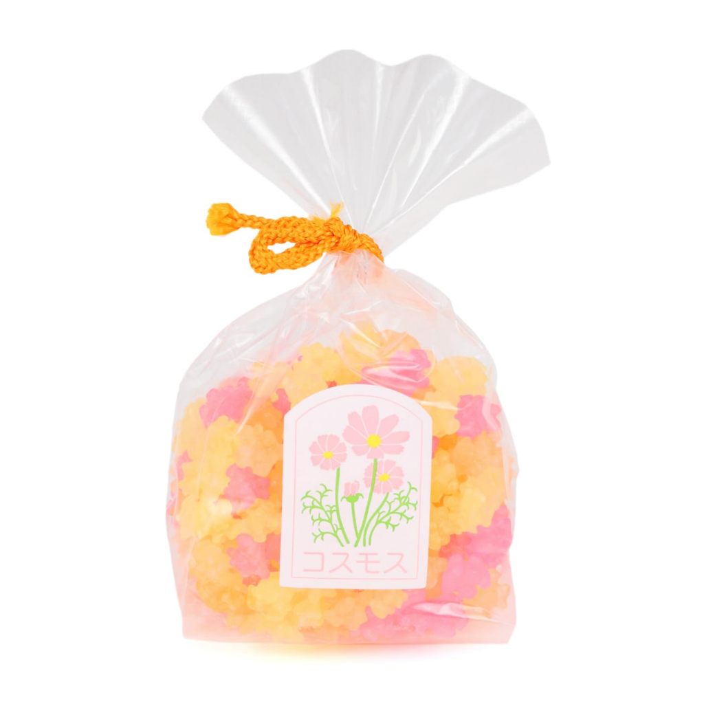 Estala Konpeito Japanese Traditional Sugar Confections Flower Shapes Bag (Cosmos)