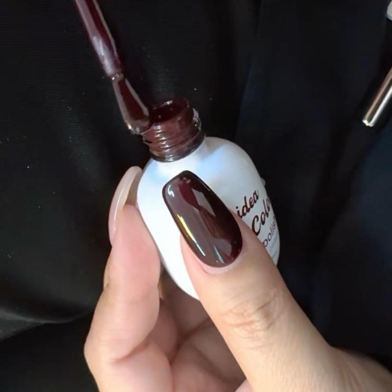 (ia28) สีแดงมะเหมี่ยว สีแดงมือขาว สีเจลที่ทาแล้วมือขาว สีแดงที่ต้องมี สีทาเล็บแดงมะเหมี่ยว ยาทาเล็บสีแดง