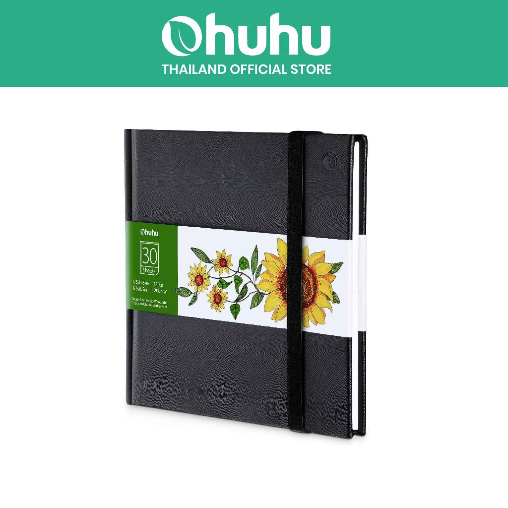 OHUHU : สมุดวาดภาพระบายสี Ohuhu Marker Pad Art Sketchbook 6.9" x 6.5" สำหรับสีมาร์คเกอร์ รหัส 90574