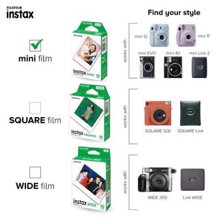 มีส่งด่วน!! FujiFilm Instax Mini Film ฟิล์มขอบขาว ฟิล์มฟูจิ ฟูจิ ฟิล์ท