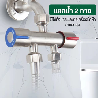 วาล์วน้ำ 2 ทาง วัสดุสแตนเลส 304 ไม่เป็นสนิม ทนทานต่อแรงดันน้ำ เกลียวมาตรฐาน ใช้งานได้ยาวนาน