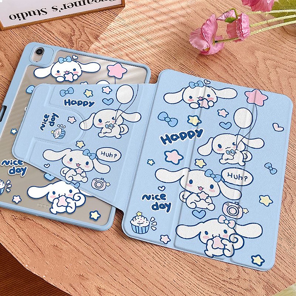 💥พร้อมส่ง💥เคสiPadหมุน 360°Gen11 Air6 Air7 11/13ที่ใส่ปากกา Cinnamoroll case iPad Gen10 Pro11/13 Air5