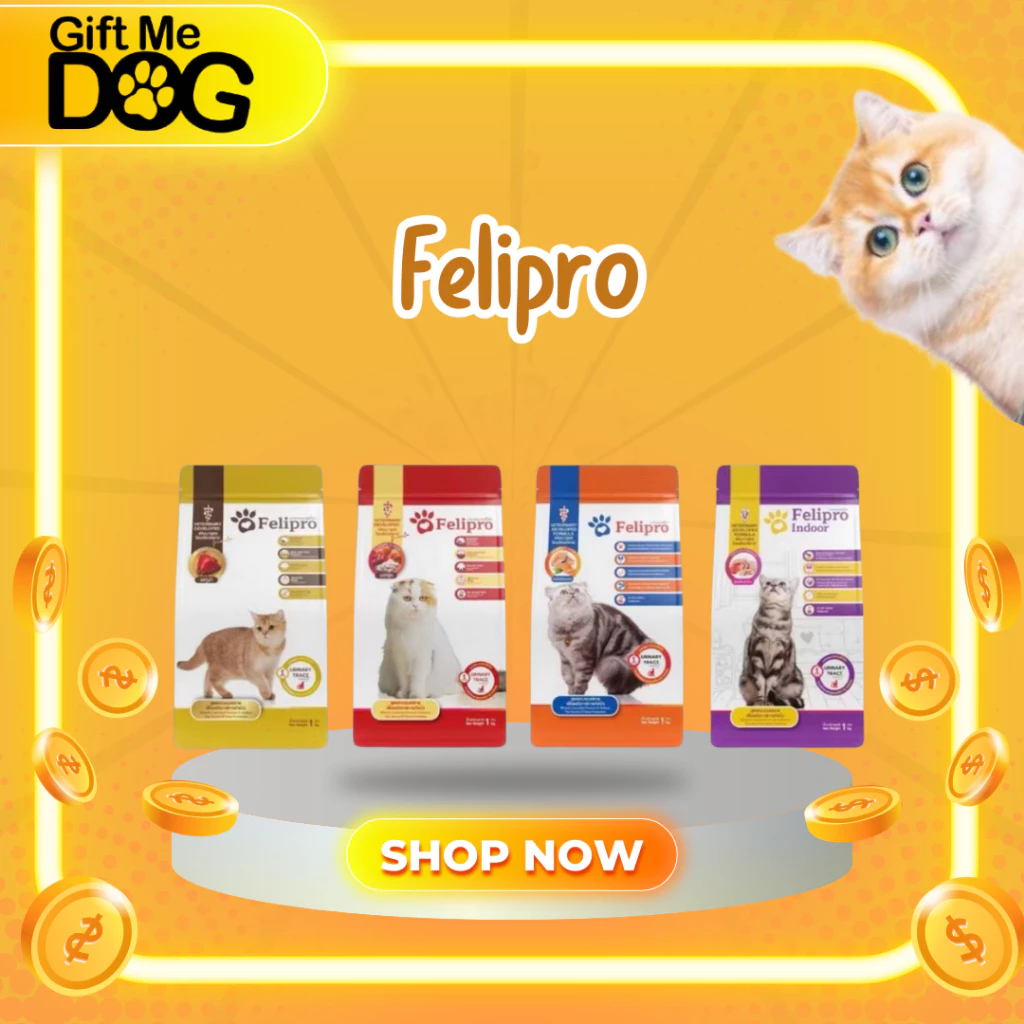 Felipro เฟลิโปร อาหารเม็ดแมวทุกช่วงวัย ไม่เค็ม ลดโอกาสการเกิดนิ่ว ขนาด20kg(1*20kg)