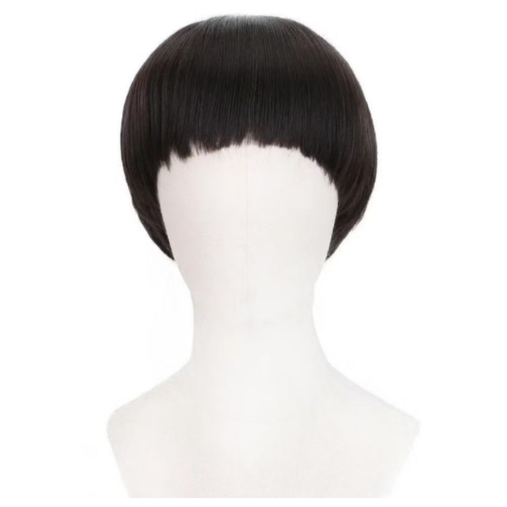 วิกผมทรงหัวเห็ดชายหญิงสีดำพร้อมส่งจากไทย - รูปที่ 6