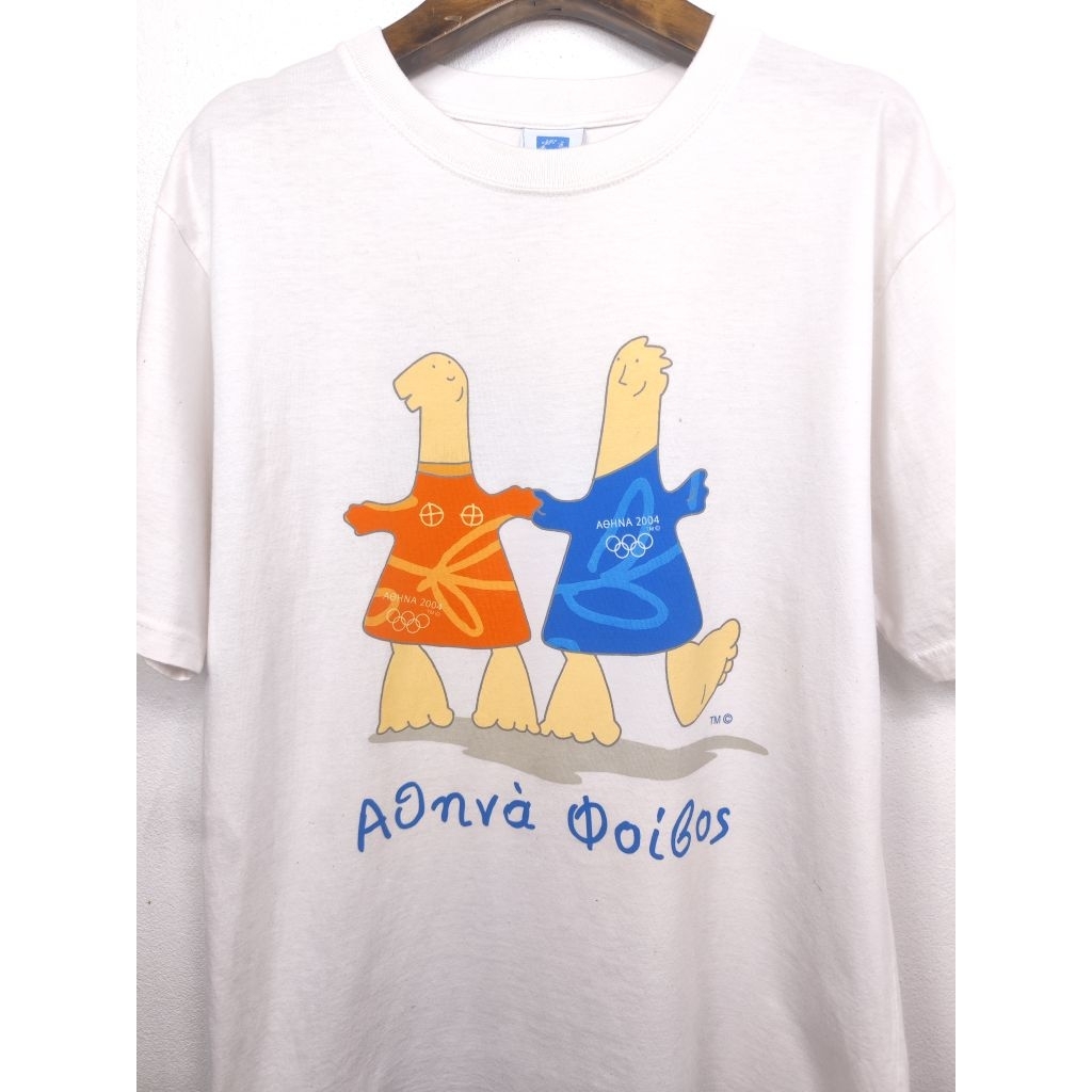 เสื้อยืด มือสอง OLYMPIC 2004 อก 40 ยาว 27 #920