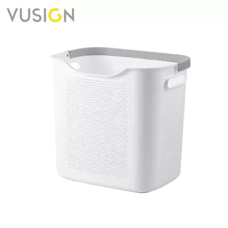 Vusign ตะกร้า ตะกร้าอเนกประสงค์ ตะกร้าใส่ผ้า มินิมอล มีหูหิ้ว จุได้เยอะ จัดระเบียบบ้าน Cloth Basket
