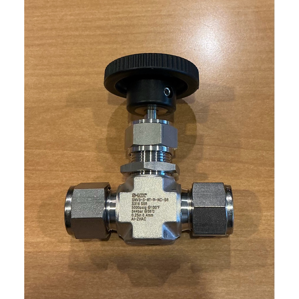Needle Valve Size:OD.1/2”,S-LOK,5000PSI,SS316