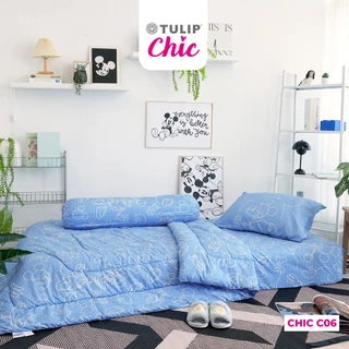 TULIP CHIC มิกกี้เมาส์ CHIC C06 Mickey ลิขสิทธิ์แท้ดิสนีย์ ชุดผ้าปู ผ้าห่มนวม สไตล์มินิมอล สัมผัสนุ่มไม่ระคายผิว Disney