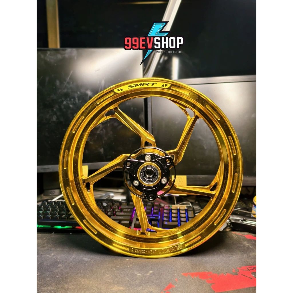 ล้อเเม็ก 12 นิ้ว SMRT ขนาด 2.5 ใส่กับรถไฟฟ้า