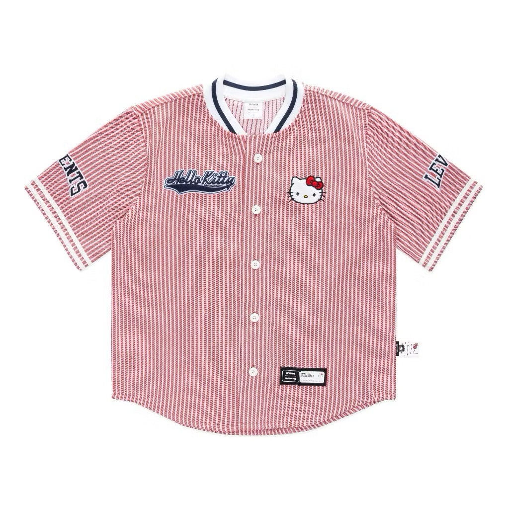 levents x hello kitty / Jersey Striped Baseball Jersey
