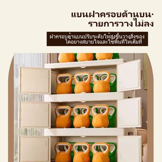 ตู้เก็บของ ตู้เก็บของพับได้ 40-80CM ตู้เก็บของแบบพับได้ พื้นที่ขนาดใหญ่มีล้อด้านล่าง แข็งแรงทนทาน