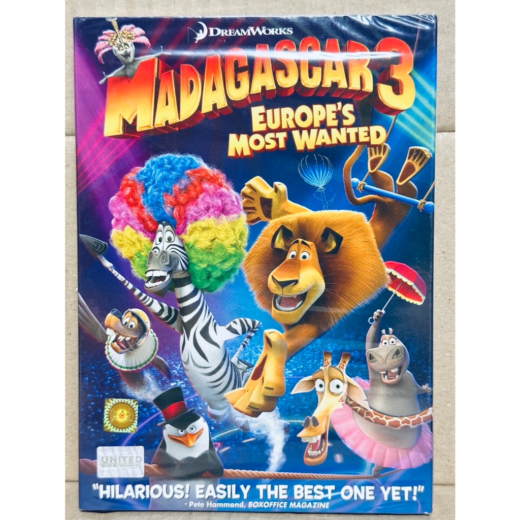 DVD : Madagascar 3 Europe's Most Wanted (2012) มาดากัสการ์ 3 ข้ามป่าไปซ่าส์ยุโรป " Dreamworks "