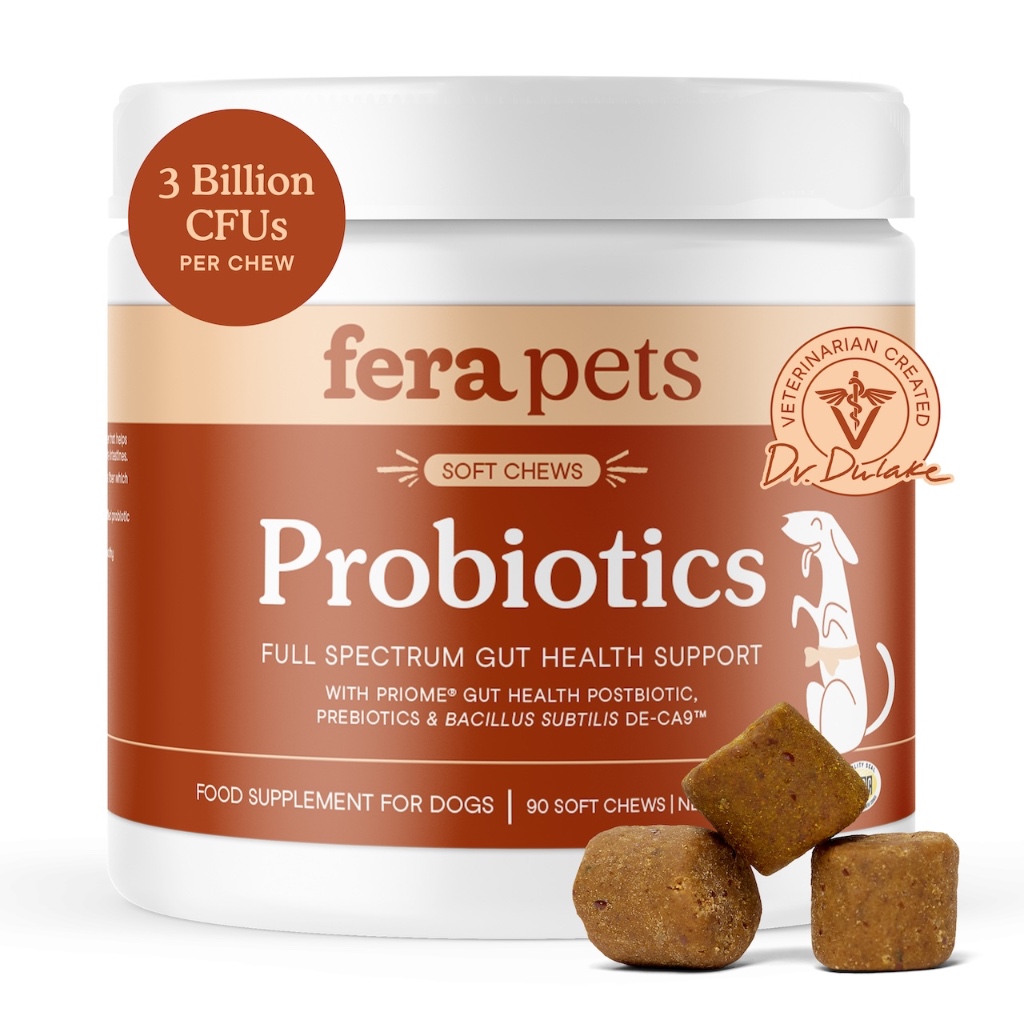 Fera Pets Probiotics Soft Chews (90 Soft Chews) For Dogs