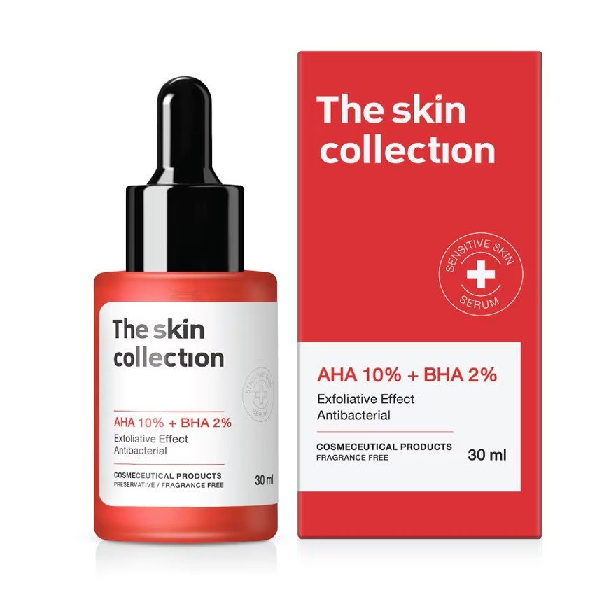 The Skin Collection Serum AHA10% + BHA2% 30 ml.เซรั่มช่วยผลัดเซลล์ผิว แก้ปัญหาสิวอุดตัน สว่างกระจ่างใส