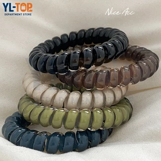 ยางรัดผมโดปามีน (สี่ชิ้น) - เครื่องประดับผม แฟชั่นเรียบง่าย สำหรับผู้หญิง G3260