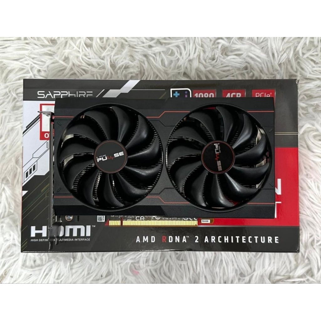 การ์ดจอมือ✌️ SAPPHIRE PULSE AMD RADEON RX 6500 XT - 4GB GDDR6 สภาพแกะกล่อง ประกันพึ่งเริ่มถึงเดือน 8