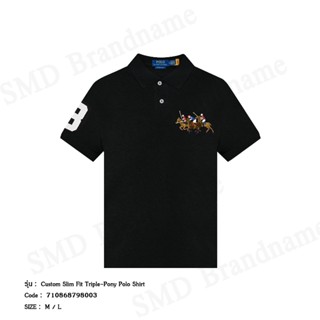 Polo Ralph Lauren เสื้อโปโลผู้ชาย รุ่น Custom Slim Fit Tripl…