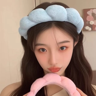 แฟชั่นเกาหลี ฟองน้ําสูงนุ่ม น่ารัก ที่คาดผม Cloud Mass Headwear Hairbands เครื่องประดับผมS1639