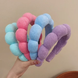 แฟชั่นเกาหลี ฟองน้ําสูงนุ่ม น่ารัก ที่คาดผม Cloud Mass Headwear Hairbands เครื่องประดับผมS1639