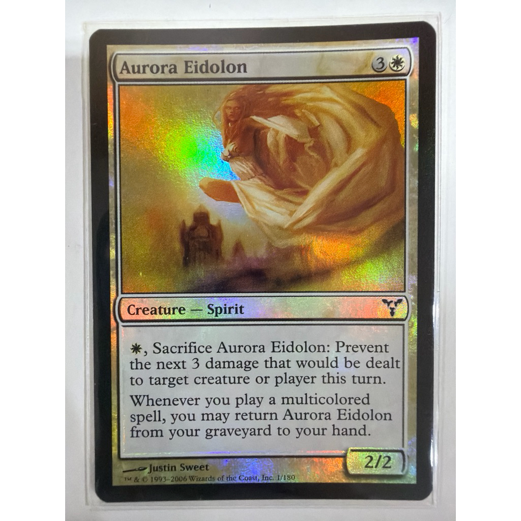 Dissension Foil: Aurora Eidolon ของแท้พร้อมส่ง MTG Magic the gathering