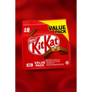 Kitkat value 18 ชิ้น 🔥HOT🔥 Kitkat คิทแคท 🍫 เวเฟอร์เคลือบช๊อคโกแลต 😅ตำนานสุดฮิตตลอดกาล👌
