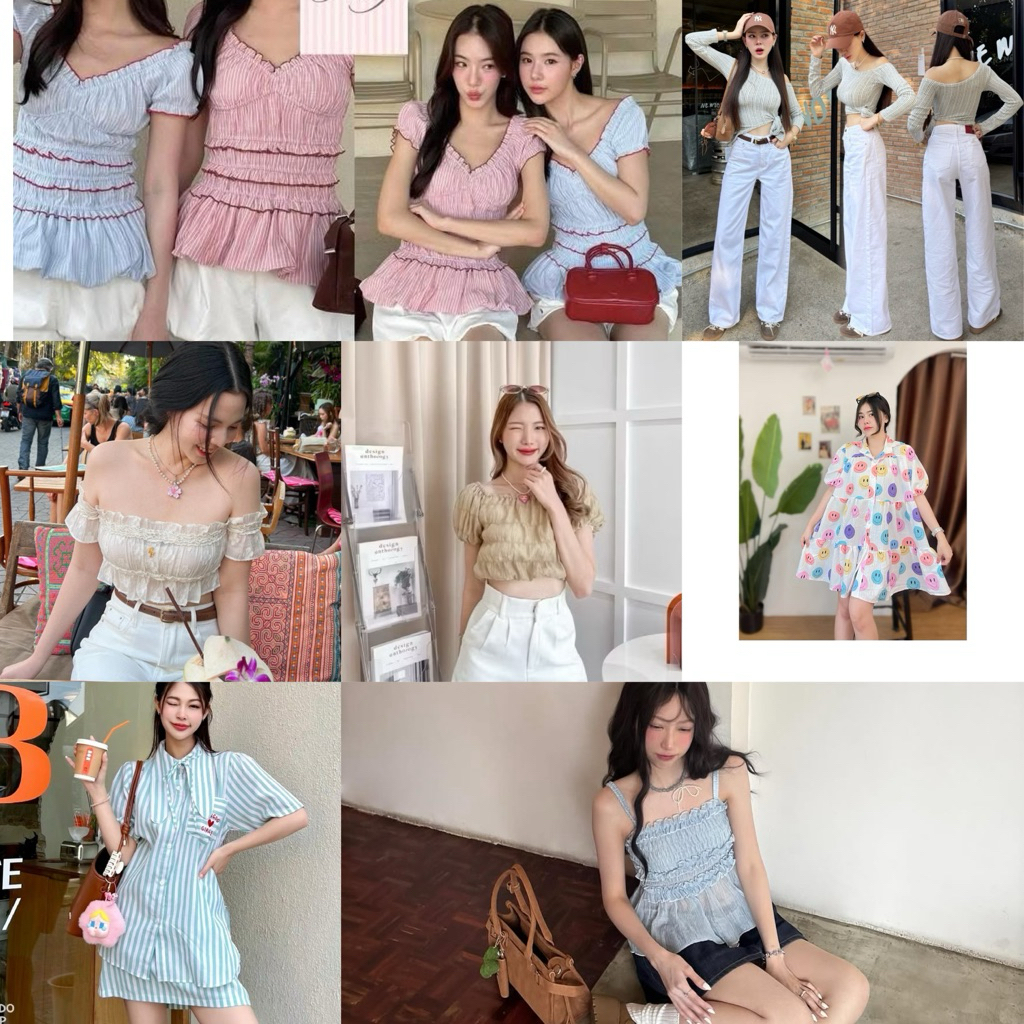 cutieoutfitt 💖 (1) ส่งต่อเสื้อผ้างานไอจี  •hm • aceyacey •  เดรส lovito • มีปลายทาง