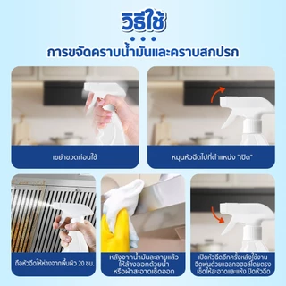 ♡ Bettergarden ♡😊 น้ำยาทําความสะอาดห้องครัว ขจัดคราบน้ำมัน คราบฝังแน่น Kitchen Cleaner สเปรย์ทำความสะอาดครัว 500ml x1