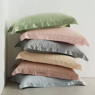 LULUNA ปลอกหมอนสีพื้น ป้องกันไรฝุ่น ขนาด 19" x 29" (48 x 74 ซม.) มีให้เลือกหลายสี