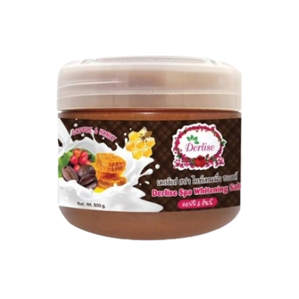 Derlise Spa Whitening Salt เดอลิเซ่ เกลือสปาขัดผิว สูตรกาแฟและน้ำผึ้ง