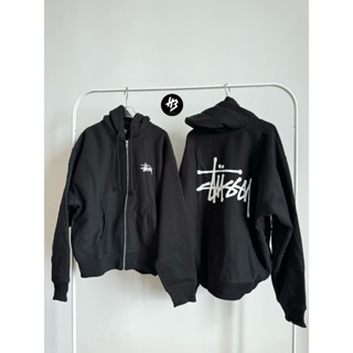 [ของแท้] STÜSSY BASIC ZIP HOODIE BLACK (US) พร้อมส่ง