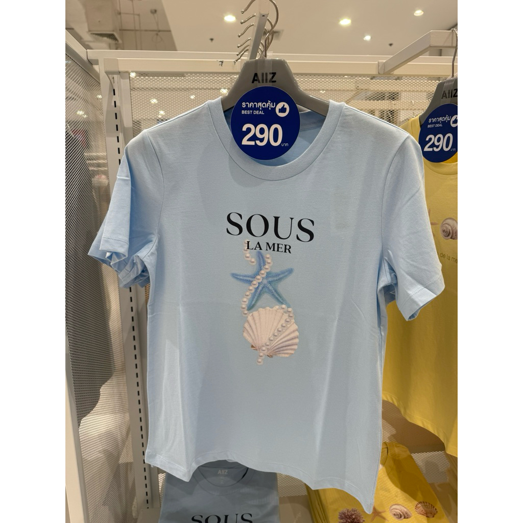 ส่งต่อ ใหม่เสื้อยืดสีฟ้า AllZ ไซส์ XL